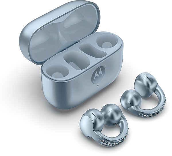 Vezeték nélküli fül-/fejhallgató Motorola Moto Buds Loop Ice Melt Swarovski® crystals ...