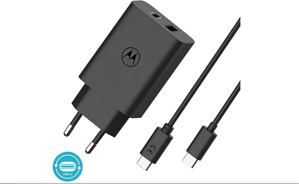 Nabíječka do sítě Motorola TurboPower 50W Duo USB-C + USB-A w/ USB-C cable ...