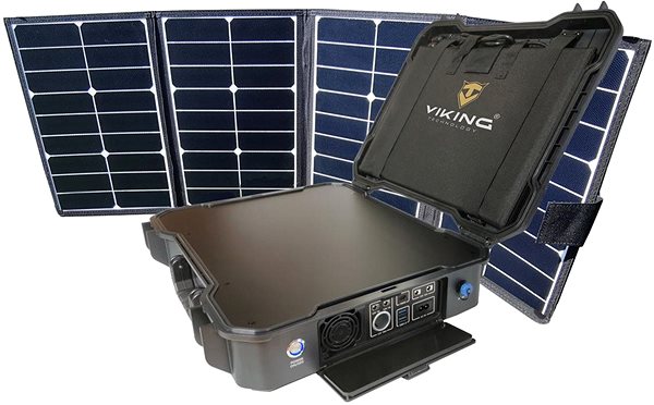 Ladestation Viking X-1000 Set Batterie-Generator, X80 Solarpanel und SCM135 Solarpanel ...