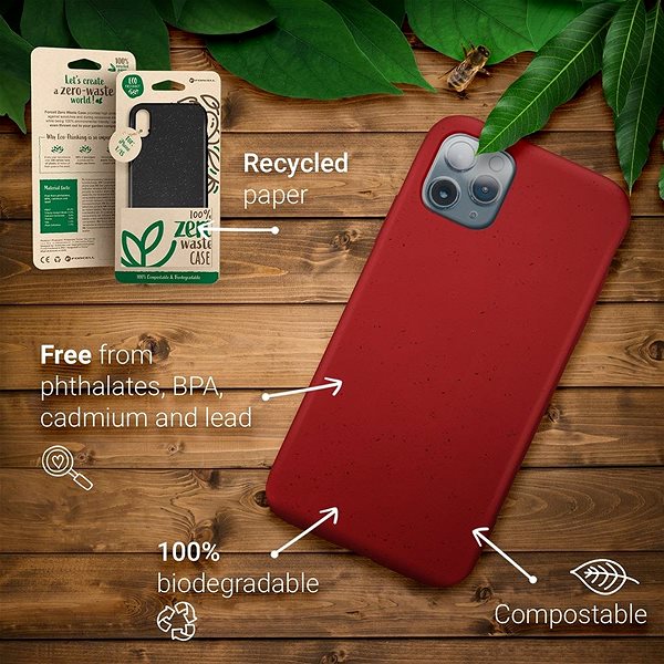 Kryt na mobil Bio - Zero Waste Iphone 6 Plus / 6S Plus červené ...