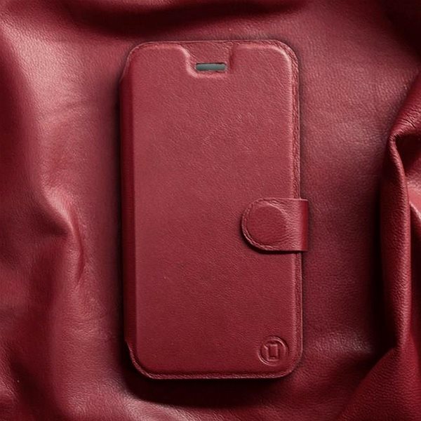Pouzdro na mobil Mobiwear kožené flip pro Samsung Galaxy A14 - Tmavě červené ...