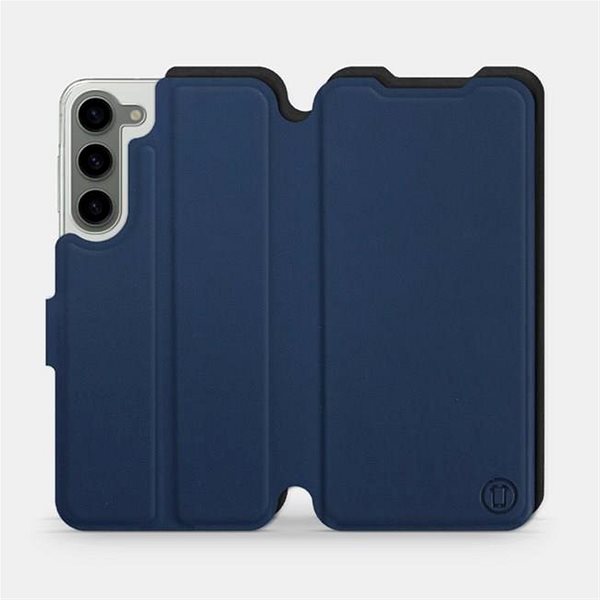 Puzdro na mobil Mobiwear Soft Touch flip na Samsung Galaxy S23 Plus - Modré & Čierne ...