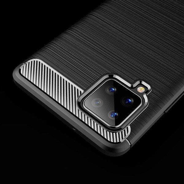 Kryt na mobil Carbon Case Flexible silikónový kryt na Samsung Galaxy A42 5G, modrý ...