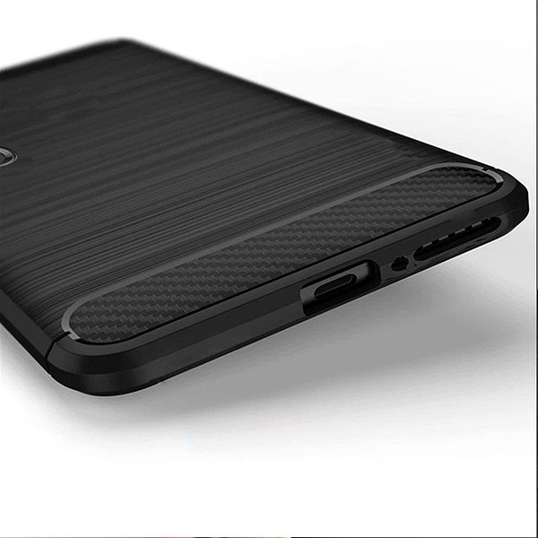 Kryt na mobil Carbon Case Flexible silikónový kryt na Xiaomi Mi 10 Pro/Xiaomi Mi 10, čierny ...