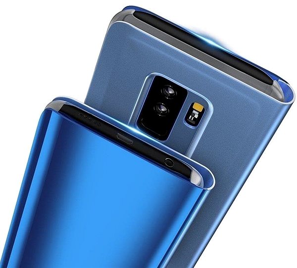 Puzdro na mobil Clear View knižkové puzdro na Samsung Galaxy A20s, modré ...