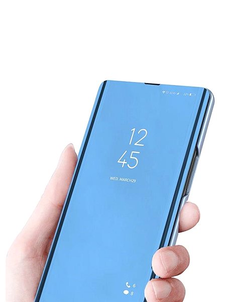 Puzdro na mobil Clear View knižkové puzdro na Samsung Galaxy A21s, modré ...