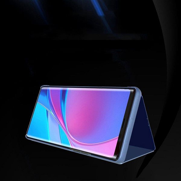 Puzdro na mobil Clear View knižkové puzdro na Samsung Galaxy A21s, modré ...