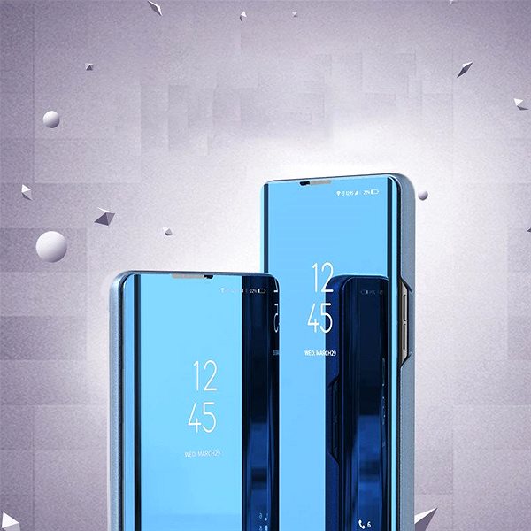 Puzdro na mobil Clear View knižkové puzdro na Samsung Galaxy S22 Plus, modré ...