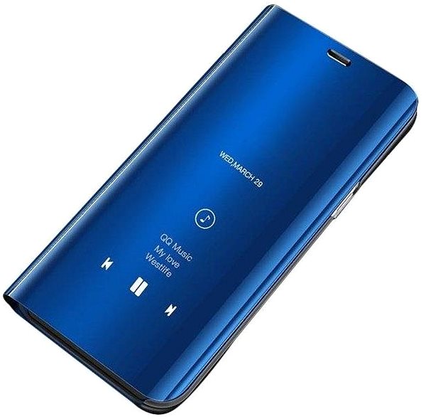 Pouzdro na mobil Clear View knížkové pouzdro pro Xiaomi Mi Note 10 / 10 Pro , modré ...