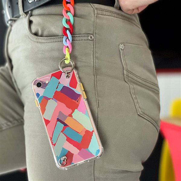 Kryt na mobil Color Chain silikónový kryt na iPhone 7/8 Plus, multicolor, 43124 ...