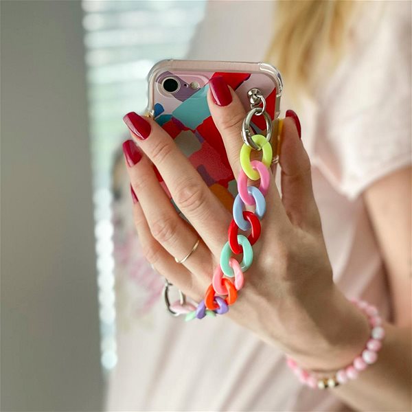 Kryt na mobil Color Chain silikónový kryt na iPhone 7/8/SE 2020, multicolor, 43117 ...