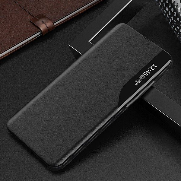 Puzdro na mobil Eco Leather View knižkové puzdro na Huawei P40 Lite E, čierne ...