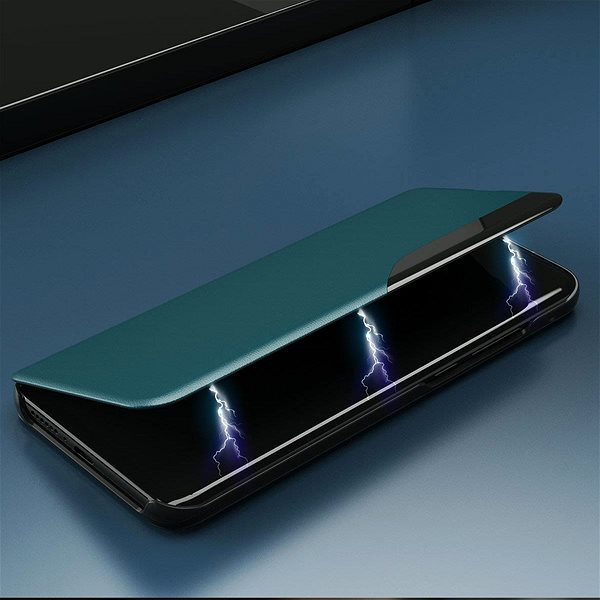 Puzdro na mobil Eco Leather View knižkové puzdro na iPhone 13 Pro, fialové ...