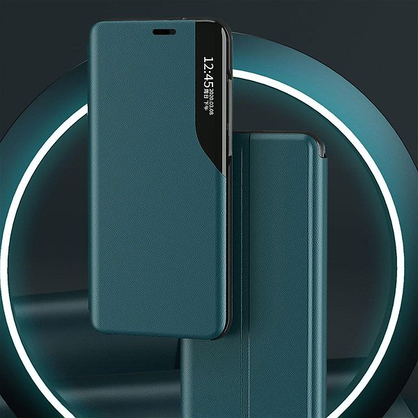Puzdro na mobil Eco Leather View knižkové puzdro na iPhone 13 Pro, modré ...