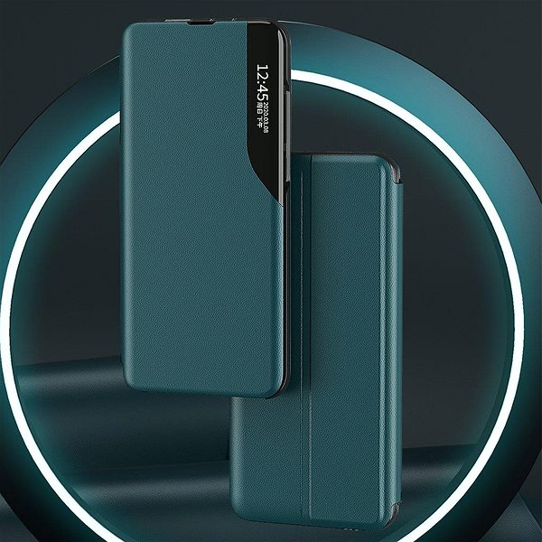 Puzdro na mobil Eco Leather View knižkové puzdro na Samsung Galaxy S21 FE, čierne ...