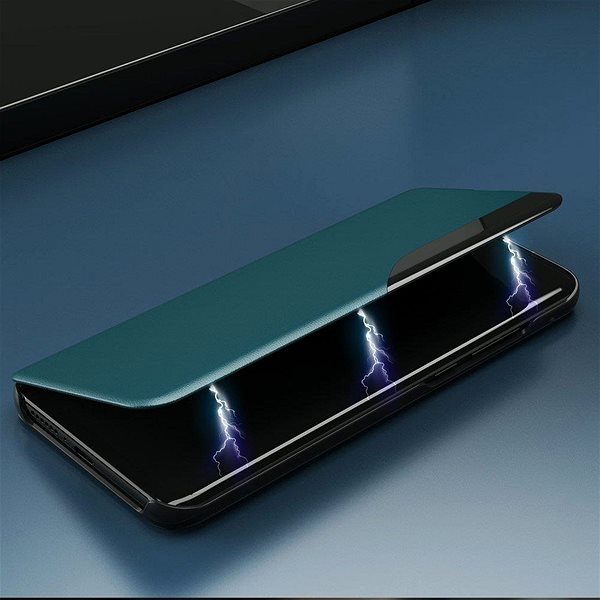 Puzdro na mobil Eco Leather View knižkové puzdro na Samsung Galaxy S21 Plus 5G, modré ...