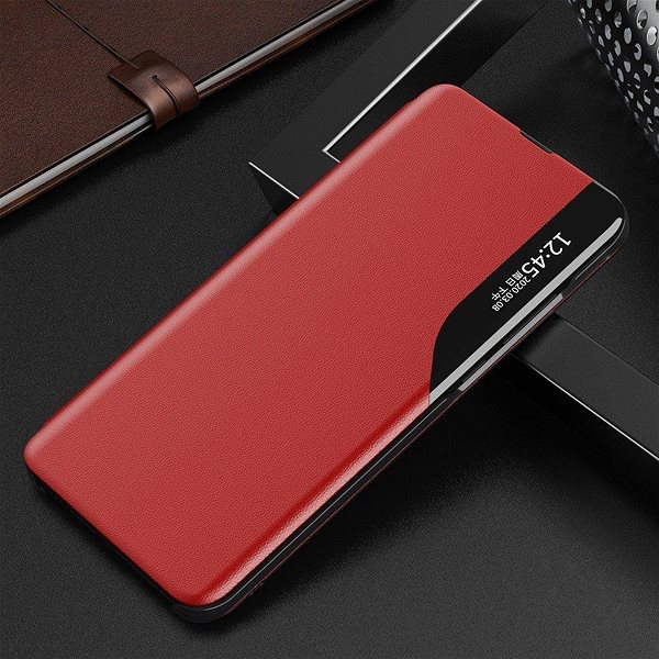 Puzdro na mobil Eco Leather View knižkové puzdro na Xiaomi Mi 10 Pro/Xiaomi Mi 10, červené, 14339 ...