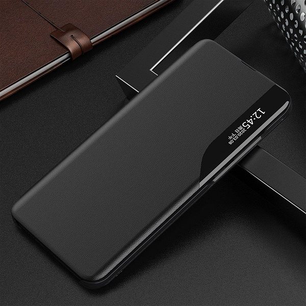 Puzdro na mobil Eco Leather View knižkové puzdro na Xiaomi Poco M3/Redmi 9T, čierne ...