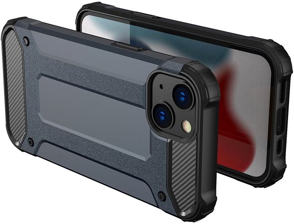 Kryt na mobil Hybrid Armor plastový kryt na iPhone 13 mini, modrý ...