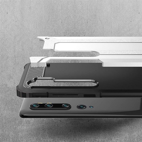 Kryt na mobil Hybrid Armor plastový kryt na Xiaomi Mi Note 10/Mi Note 10 Pro, čierny ...
