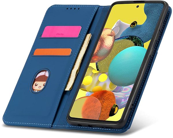 Puzdro na mobil Magnet Card knižkové kožené puzdro na Xiaomi Redmi Note 11 Pro 4G/5G, modré ...