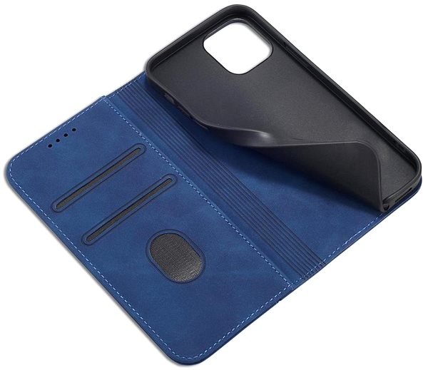 Puzdro na mobil Magnet Fancy knižkové kožené puzdro na iPhone 12 Pro Max, modré ...