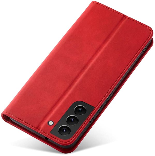 Puzdro na mobil Magnet Fancy knižkové kožené puzdro na Samsung Galaxy S22 Plus, červené ...