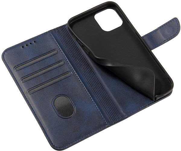 Puzdro na mobil Magnet knižkové kožené puzdro na Samsung Galaxy A12/M12, modré ...
