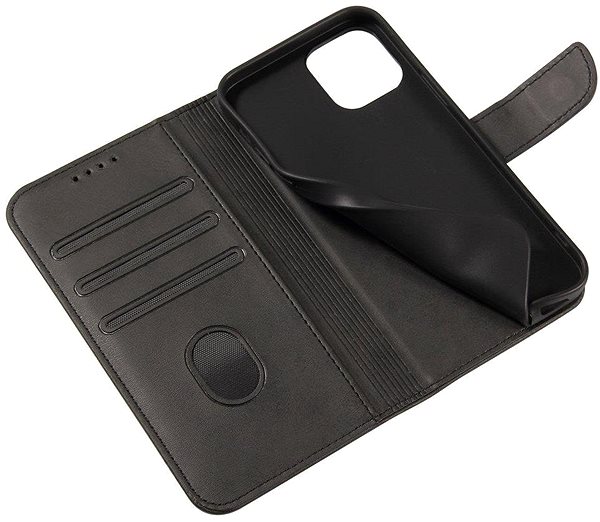 Puzdro na mobil Magnet knižkové kožené puzdro na Samsung Galaxy A32 4G, čierne ...