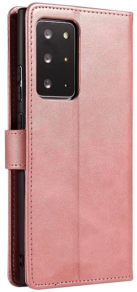 Puzdro na mobil Magnet knižkové kožené puzdro na Samsung Galaxy Note 20 Ultra, ružové ...