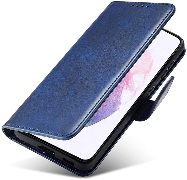 Puzdro na mobil Magnet knižkové kožené puzdro na Samsung Galaxy S22, modré ...