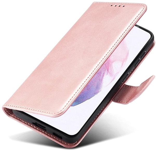 Puzdro na mobil Magnet knižkové puzdro na Samsung Galaxy S21 FE, ružové ...