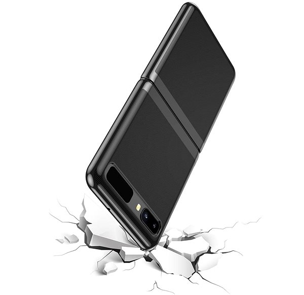 Kryt na mobil Plating Case ochranný kryt na Samsung Galaxy Z Flip, čierny ...