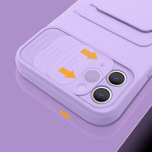 Kryt na mobil Privacy Lens silikónový kryt na iPhone 11 Pro, fialový ...