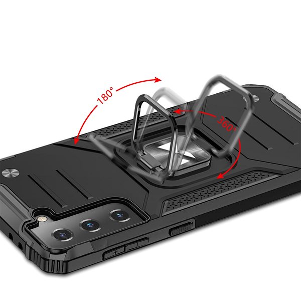 Kryt na mobil Ring Armor plastový kryt na Samsung Galaxy S22, čierny, 39728 ...