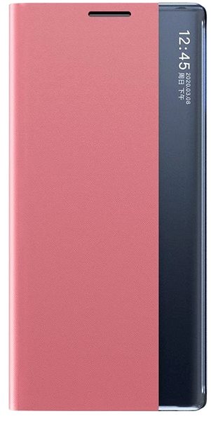 Puzdro na mobil Sleep Case Smart Window knižkové puzdro na Xiaomi Redmi Note 9T 5G, ružové ...