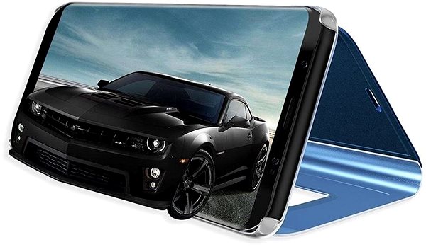 Puzdro na mobil Smart Clear View knižkové puzdro na Samsung Galaxy M21, čierne ...
