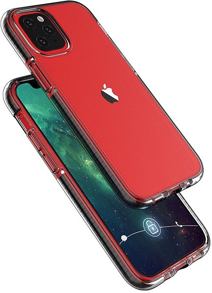 Kryt na mobil Spring Case silikonový kryt na iPhone 12 / 12 Pro, černý ...
