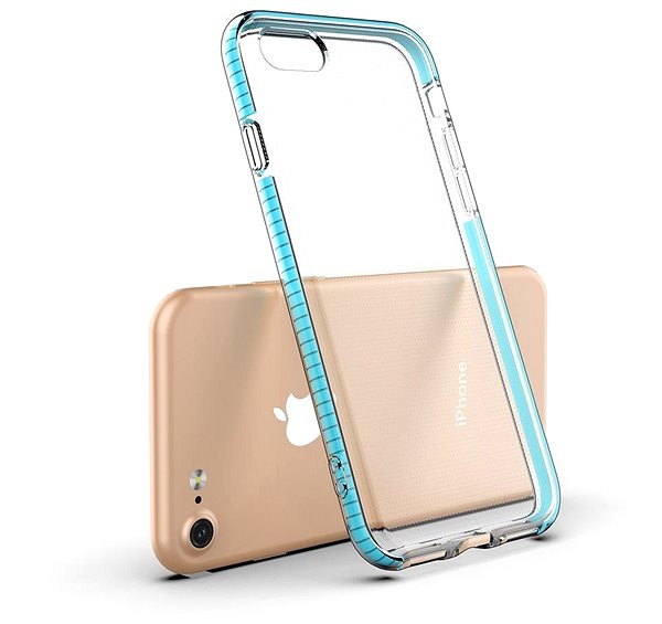 Kryt na mobil Spring Case silikónový kryt na iPhone 7/8/SE 2020, čierny ...