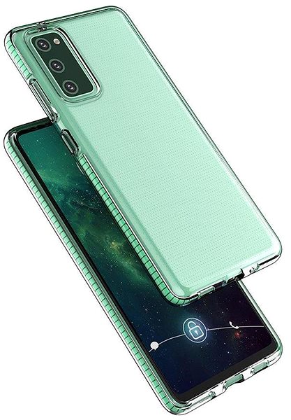 Kryt na mobil Spring Case silikónový kryt na Samsung Galaxy A12/M12, svetloružový ...