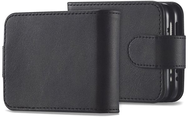 Puzdro na mobil Tech-Protect Wallet knižkové kožené puzdro na Samsung Galaxy Z Flip 4, čierne ...