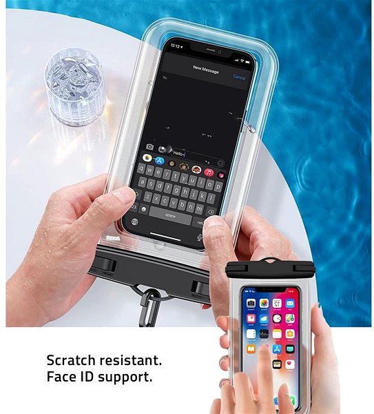 Pouzdro na mobil Tech-Protect Waterproof vodotěsné pouzdro na mobil 6.9'', černé ...
