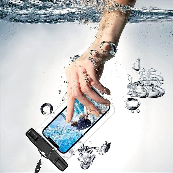Pouzdro na mobil Tech-Protect Waterproof vodotěsné pouzdro na mobil 6.9'', černé ...