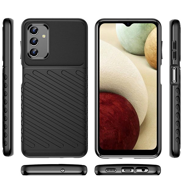 Kryt na mobil Thunder silikónový kryt na Samsung Galaxy A13 5G, čierny ...