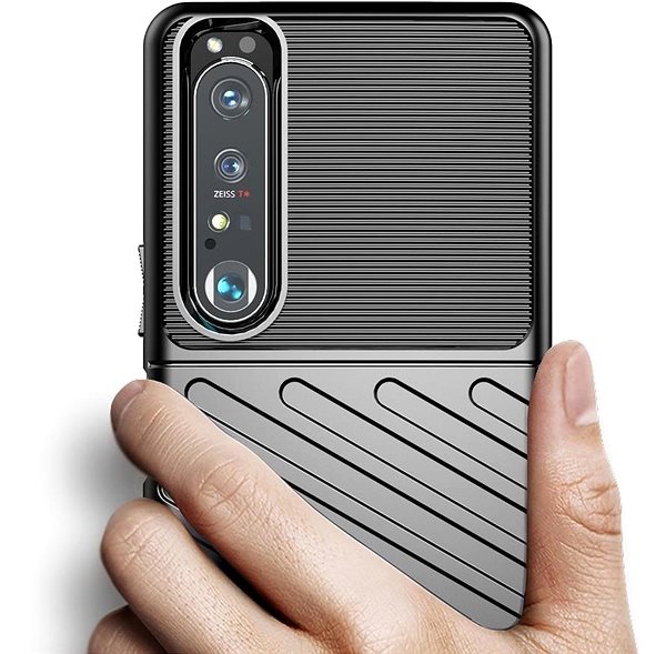Kryt na mobil Thunder silikónový kryt na Sony Xperia 1 III, čierny ...