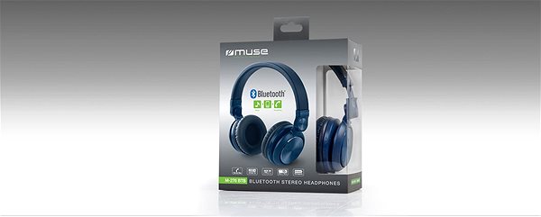 Wireless Headphones MUSE M-276BTB Packaging/box
