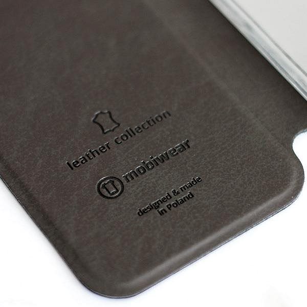 Kryt na mobil Flip puzdro na mobil Apple iPhone 6/iPhone 6s – Čierne – kožené – Black Leather ...
