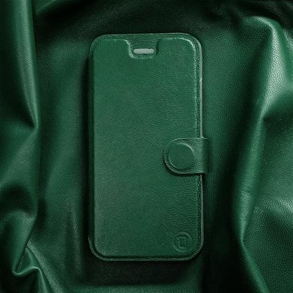 Kryt na mobil Flip puzdro na mobil Xiaomi Redmi Note 8 Pro – Zelené – kožené – Green Leather ...