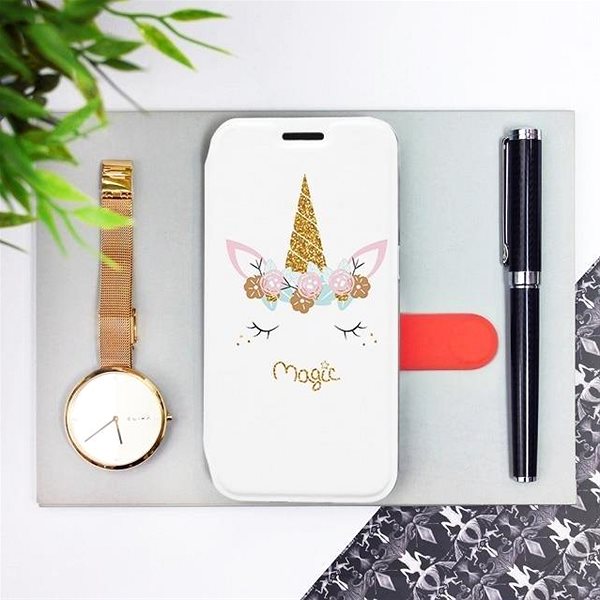 Kryt na mobil Flipové puzdro na mobil Samsung Galaxy A51 – MH01P Jednorožec magic ...