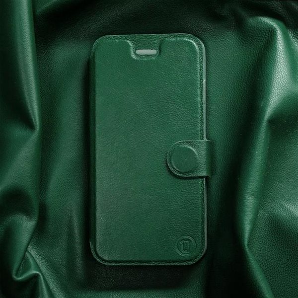 Kryt na mobil Flip puzdro na mobil Samsung Galaxy A41 – Zelené – kožené – Green Leather ...